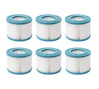 CosySpa Filtros de Repuesto para Jacuzzis y Spas | Cartuchos Limpiar el Agua | 2 Diseños y en Packs de 1, 6 o 12 - Compatible con Cosy SPA, Wave SPA, Clever SPA y Más (Estandár, 6)