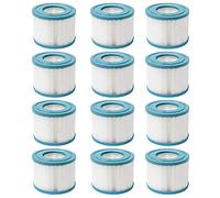 CosySpa Filtros de Repuesto para Jacuzzis y Spas | Cartuchos Limpiar el Agua | 2 Diseños y en Packs de 1, 6 o 12 - Compatible con Cosy SPA, Wave SPA, Clever SPA y Más (Estandár, 12)