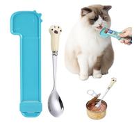 Cosysparks Cuchara de comida para gatos, 2 cuchara de comida para mascotas para cortes de alimentos húmedos cuchara gato cucharas para mascotas Para tiras para gatos y latas para gatos