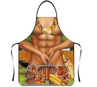 Cosysparks Delantal Cocina Hombre Divertido, Delantal Hombre Divertido Delantal Sexy Hombre Cocina Delantal de Cocina Fiesta de Barbacoa Regalo de Hombre Delantal para Adultos (Estilo 4)