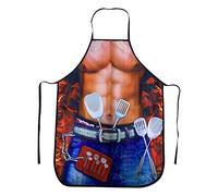 Cosysparks Delantal de Cocina Divertido y Sexy para Hombre - Regalo para Fiesta de Barbacoa (Estilo 1)