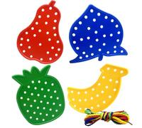 Cosysparks Juguetes para Niños de 2 a 5 Años, 4 Juguetes para Niños Pequeños Lindos y Brillantes con Forma de Fruta, Juguetes de Habilidades Motoras Finas, Regalos para Niños