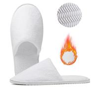 Cosysparks Zapatillas de Viaje, No Desechable Zapatillas Hotel Reutilizable Toalla Zapatilla Invitados Antideslizante Zapatilla Boda Invitados para Viajes de Huéspedes, Familias, Hoteles(EU 40-42)