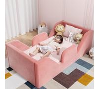 COSYSUPER Cama para niños pequeños con seguridad extra ancha, cama de inundación para niños pequeños