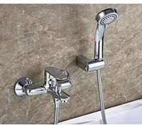COSZWQDP Grifos de Cocina, Grifo bañera, Ducha baño, Mezclador con Cabezal Mano, Juego montado en la Pared