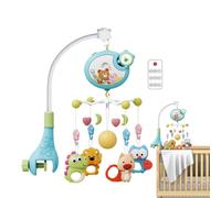 Cot Mobile - Móvil musical para cuna con proyector de luz nocturna y giratorio | Ayuda calmante para dormir en la guardería para recién nacidos, juguete de campana ajustable para 0-18 meses