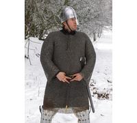 Cota de Malla Hauberk, Malla, Id 8MM, Bruñido