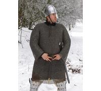 Cota de Malla Hauberk, Malla, Id 8MM, Bruñido