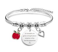 coTaSiEY Regalos Originales para Profesores, Gracias Profesora Infantil Profe Profesor Maestra Pulseras Cumpleaños Navidad Jubilacion Agradecimiento Aniversario de Semana Santa Regalo Mujer Ideas