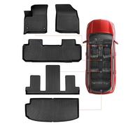 COTAZA Alfombrillas y forro de carga para Chevy Chevrolet Traverse 2018-2023 para Chevy Traverse 2018 2019 2020 2021 2022 2023 Chevy Traverse Tapetes Accesorios Protección para todo tipo de clima Goma