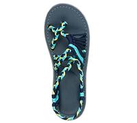 COTCLO Sandalias de verano para mujer, color a juego, con nudo de cuerda, puntera de playa, cómodas, talla grande, color verde, 40