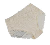 COTCLO Underwear Women 3 Packs Nylon Spandex Panties Solid Color Seamless Briefs Lingeries Womens Underpants Plus Size-Beige,2XL,3Pc