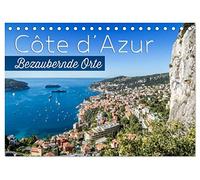 CÔTE D'AZUR Bezaubernde Orte (Tischkalender 2026 DIN A5 quer), CALVENDO Monatskalender: Impressionen aus Südfrankreich und Monaco