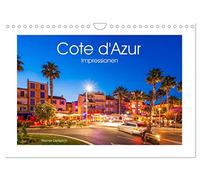 COTE D'AZUR Impressionen (Wandkalender 2026 DIN A4 quer), CALVENDO Monatskalender: Die Cote d'Azur oder auch Französische Riviera in 13 faszinierenden Aufnahmen.
