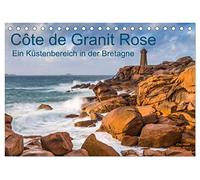 Côte de Granit Rose - Ein Küstenbereich in der Bretagne (Tischkalender 2026 DIN A5 quer), CALVENDO Monatskalender: Eine faszinierende, wie auch einmalige Küstenlandschaft in der nördlichen Bretagne.