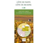Côte de nuits, côte de Beaune: Carte des climats du vignoble de Bourgogne