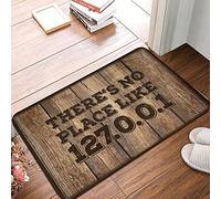 COTECI Felpudos para entrada interior en casa, no hay lugar como 127.0.0.1 alfombrilla personalizada para puerta delantera Bless This Mess Interior Welcome Mat (tamaño : 40 x 60 cm)