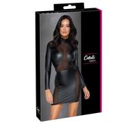 Cotelli Lingerie Ropa interior erótica de cuero y látex para mujer Kleid Langarm L