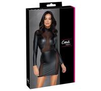 Cotelli Lingerie Ropa interior erótica de cuero y látex para mujer Kleid Langarm S