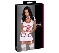 Cotelli Lingerie Ropa interior erótica de cuero y látex para mujer Krankenschwester L