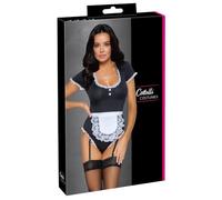 Cotelli Lingerie Ropa interior erótica de cuero y látex para mujer Servierbody L