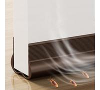 Cotensta 93cm Marrón Burlete Bajo Puerta, Autoadhesivo para Burlete de Puerta, Ajustable Tira de Sellado para Antipolvo, Aislamiento Acústico, Viento, Agua e Insectos