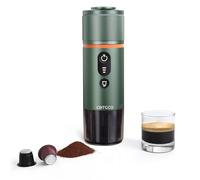 COTGCO Cafetera Portátil con Cápsula de Espresso - 12V Máquina de Café Electrica con Batería - para Coche Camión y Viajes - Compatible con Cápsulas Originales Nespresso y Cápsula L'or(verde)