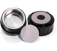 COTGCO Soporte para polvo de café con pantalla de filtro: cámara de café en polvo compatible con máquina de café espresso eléctrica portátil, máximo 12 g con pantalla de disco de espresso