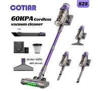 Aspiradora inalámbrica COTIAR V22 650W 55kPa para electrodomésticos aspiradora de mano Vertical batería extraíble para hogar inteligente Yellow