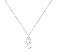 cotigo - Colgante Virgen de Covadonga en Acero Inoxidable, La Santina Patrona de Asturias, Medalla Religiosa de Protección, Fe y Esperanza, Regalo Católico para Hombre y Mujer (Plateado 1)