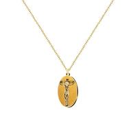 cotigo- Collar de virgen acero inoxidable, santos de España, catolico, religion, Patrona España, Patron España, regalo mujer, hombre, regalo para abuela. (JESUS CRUCIFICADO MODELO 2)