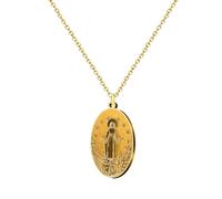 cotigo- Collar de virgen acero inoxidable, santos de España, catolico, religion, Patrona España, Patron España, regalo mujer, hombre, regalo para abuela. (VIRGEN DE FATIMA MODELO 2)