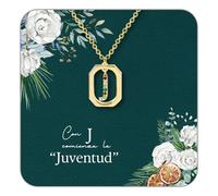cotigo Collar Inicial Acero Inoxidable, Collar Mujer con Colgante letra, Con Tarjeta Diseñado y Caja, Regalo para Cumpleaños, Dia de madre, Navidad, Novia o Amigas (J DORADO)