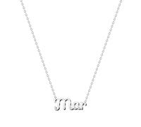 cotigo Collar Nombre Acero-Incluye Tarjeta con Significado Hermoso-Colgante Nombre Plateado o Dorado-Regalos Personalizados para Mujer-Cumpleaño-Navidad-Día de madre-San valentín (mar-p)