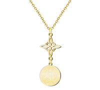 cotigo- Collar para Mujer Nudo de bruja y tetragramaton amuleto de suerte y proteccion, doble proteccion, ojo turco, piedras de chakras. (NUDO DE BRUJA Y TETRAGRAMATON DORADO 2)