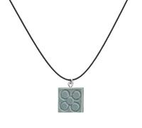 cotigo - Collar Símbolos de España en Acero Inoxidable | Trisquel, Pintaderas, Vieira, Indalo, Estrella Mudéjar, Panot | Collar Unisex Ajustable | Amuleto Cultural (FLOR DE BARCELONA 5)