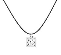 cotigo - Collar Símbolos de España en Acero Inoxidable | Trisquel, Pintaderas, Vieira, Indalo, Estrella Mudéjar, Panot | Collar Unisex Ajustable | Amuleto Cultural (FLOR DE BARCELONA 4)