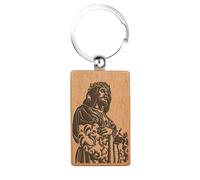 cotigo - LLAVERO santos de españa, llaveros originales para mujer y hombre, para y o para regalar regalos originales para hombre y mujer. (CRISTO DE MEDINACELI MADERA)