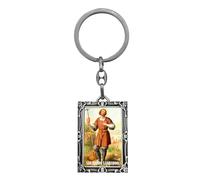 cotigo - LLAVERO santos de españa, llaveros originales para mujer y hombre, para y o para regalar regalos originales para hombre y mujer. (SAN ISIDRO LABRADOR RETRATO)