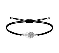 cotigo- Pulsera virgen y santos de España, virgen del Carmen, Rocio, Fatima, san Benito y mas, pulsera para mujer y hombre, regalos mujer, regalo abuela. (SAN JOSE OBRERO - NEGRO)