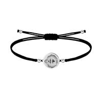cotigo- Pulsera virgen y santos de España, virgen del Carmen, Rocio, Fatima, san Benito y mas, pulsera para mujer y hombre, regalos mujer, regalo abuela. (CORAZON DE JESUS - NEGRO)