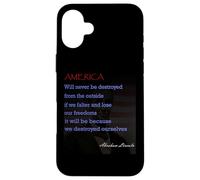 Cotización de Abraham Lincoln Carcasa para iPhone 16 Plus