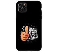 Cotización de actitud potenciadora de confianza audaz Su opinión Carcasa para iPhone 11 Pro Max