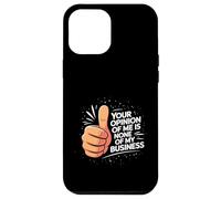 Cotización de actitud potenciadora de confianza audaz Su opinión Carcasa para iPhone 12 Pro Max