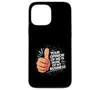 Cotización de actitud potenciadora de confianza audaz Su opinión Carcasa para iPhone 13 Pro Max