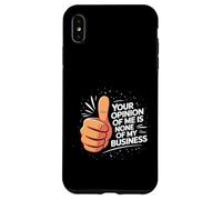 Cotización de actitud potenciadora de confianza audaz Su opinión Carcasa para iPhone XS Max