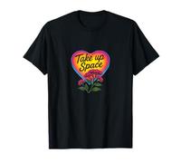 Cotización de empoderamiento Feminista de Take Up Space Bold Camiseta