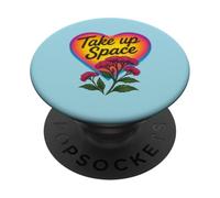 Cotización de empoderamiento Feminista de Take Up Space Bold PopSockets PopGrip Adhesivo