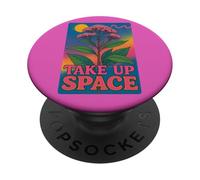 Cotización de empoderamiento Feminista de Take Up Space Bold PopSockets PopGrip Adhesivo