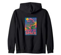 Cotización de empoderamiento Feminista de Take Up Space Bold Sudadera con Capucha